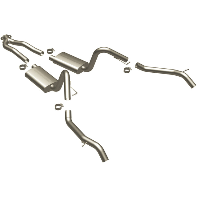 Street Series Stainless Cat-Back System MagnaFlow Exhaust Products Exhaust System Kit  AXOPROS