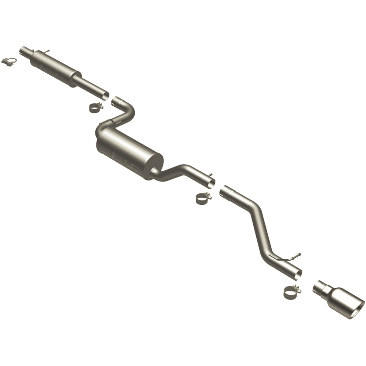 Street Series Stainless Cat-Back System MagnaFlow Exhaust Products Exhaust System Kit  AXOPROS