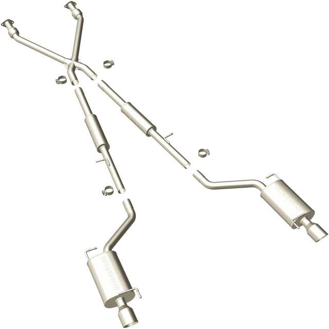 Street Series Stainless Cat-Back System MagnaFlow Exhaust Products Exhaust System Kit  AXOPROS