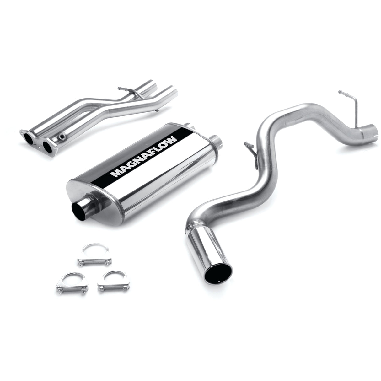 Street Series Stainless Cat-Back System MagnaFlow Exhaust Products Exhaust System Kit  AXOPROS
