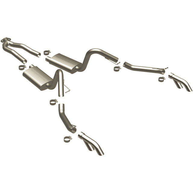 Street Series Stainless Cat-Back System MagnaFlow Exhaust Products Exhaust System Kit  AXOPROS