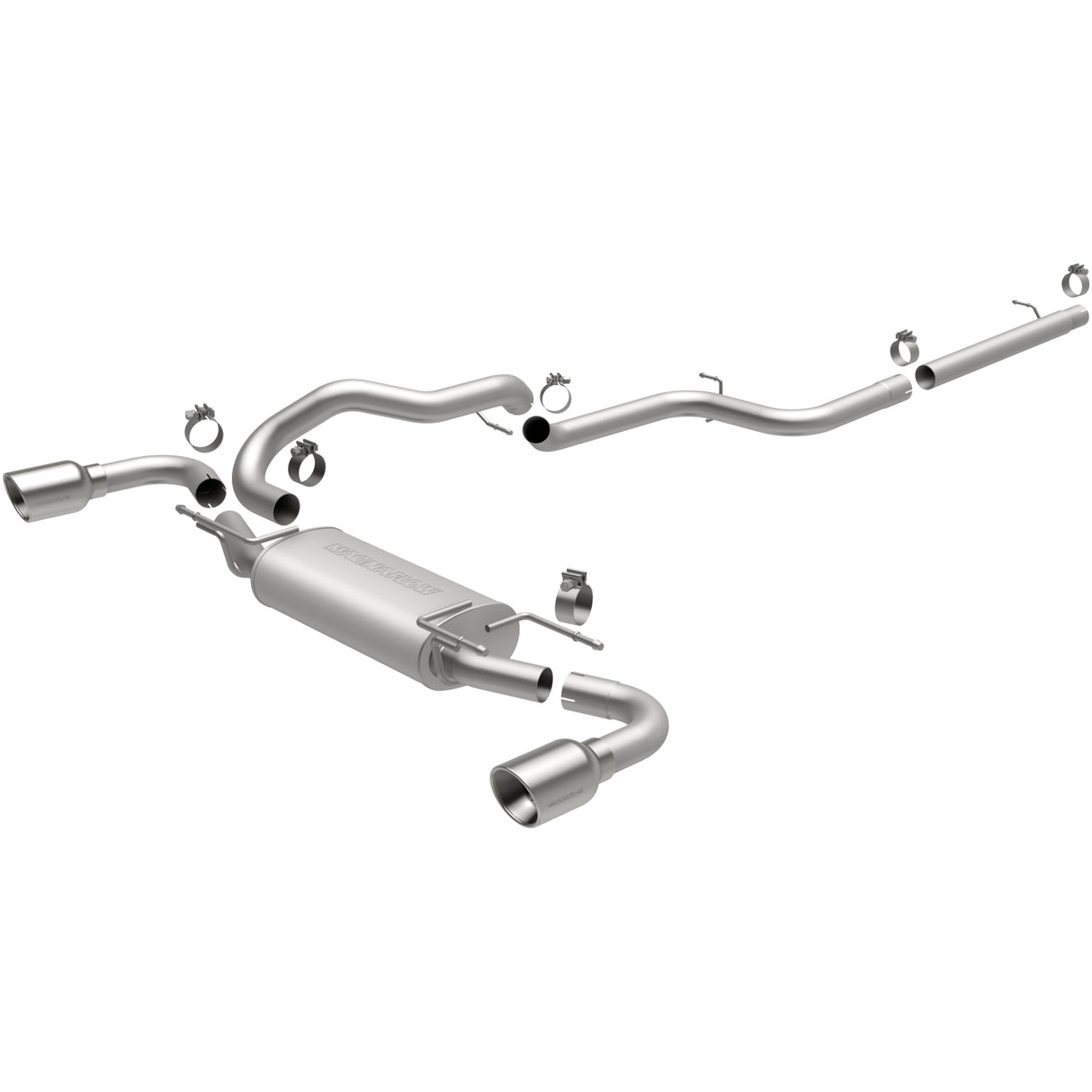 Street Series Stainless Cat-Back System MagnaFlow Exhaust Products Exhaust System Kit  AXOPROS