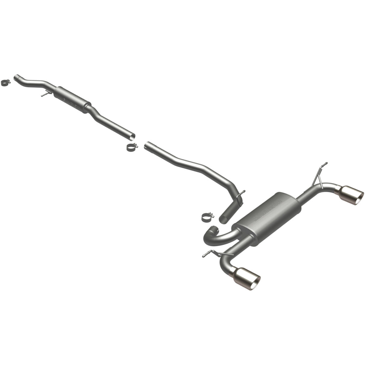 Street Series Stainless Cat-Back System MagnaFlow Exhaust Products Exhaust System Kit  AXOPROS