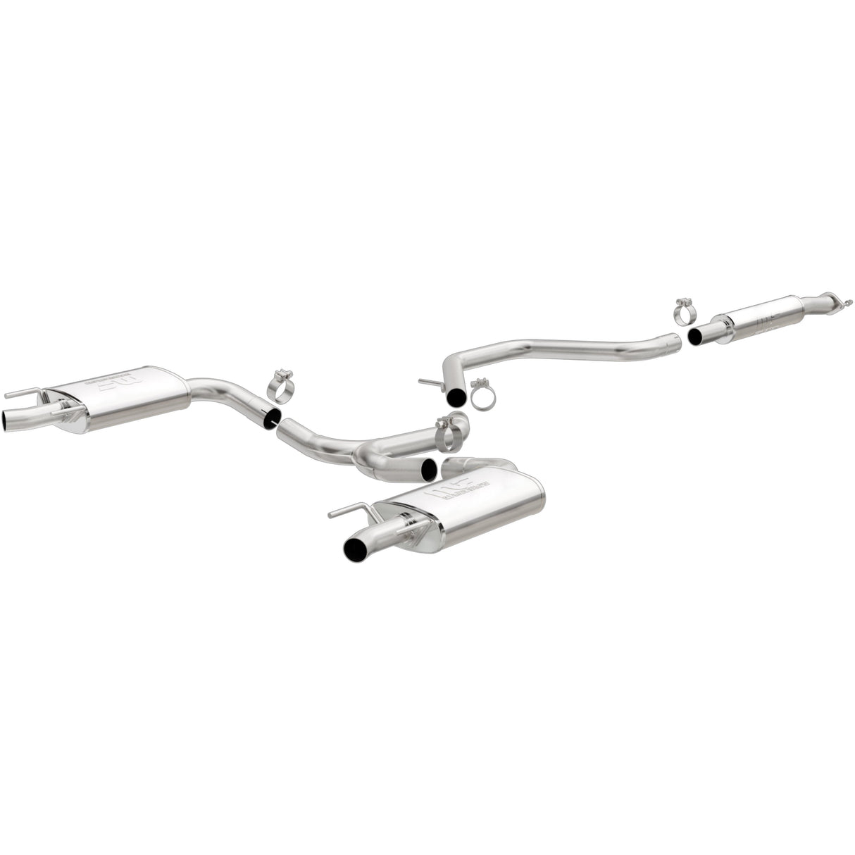 Street Series Stainless Cat-Back System MagnaFlow Exhaust Products Exhaust System Kit  AXOPROS