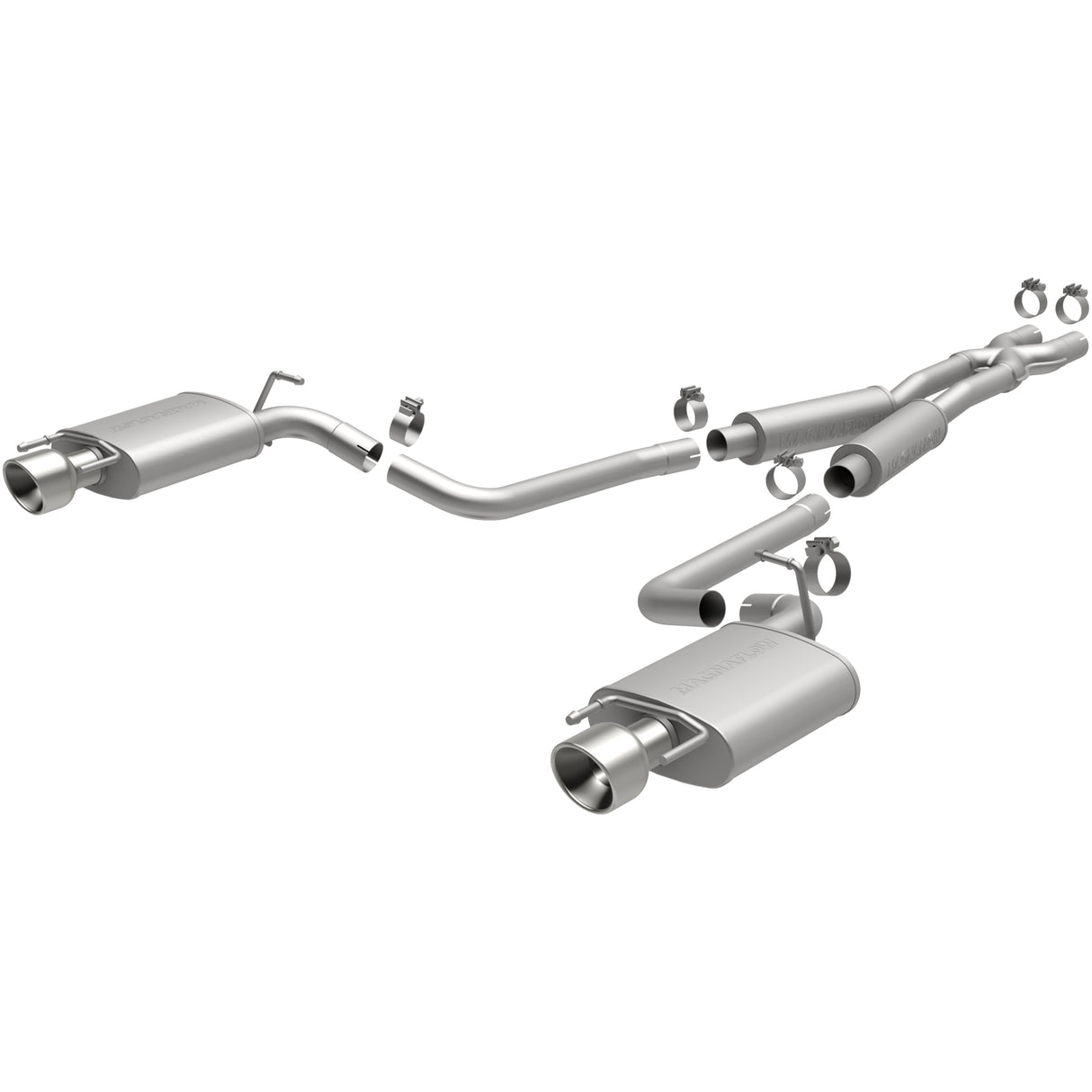 Street Series Stainless Cat-Back System MagnaFlow Exhaust Products Exhaust System Kit  AXOPROS