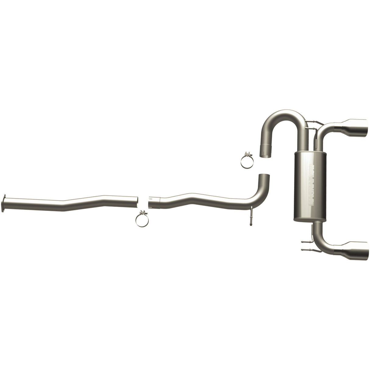 Street Series Stainless Cat-Back System MagnaFlow Exhaust Products Exhaust System Kit  AXOPROS
