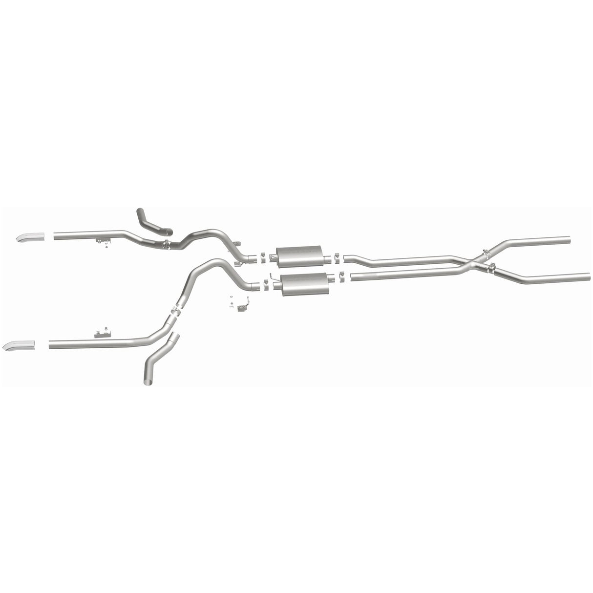 Street Series Stainless Crossmember-Back System MagnaFlow Exhaust Products Exhaust System Kit  AXOPROS