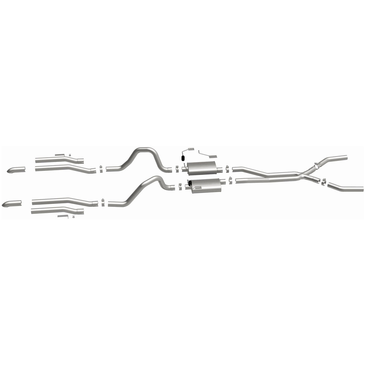 Street Series Stainless Crossmember-Back System MagnaFlow Exhaust Products Exhaust System Kit  AXOPROS