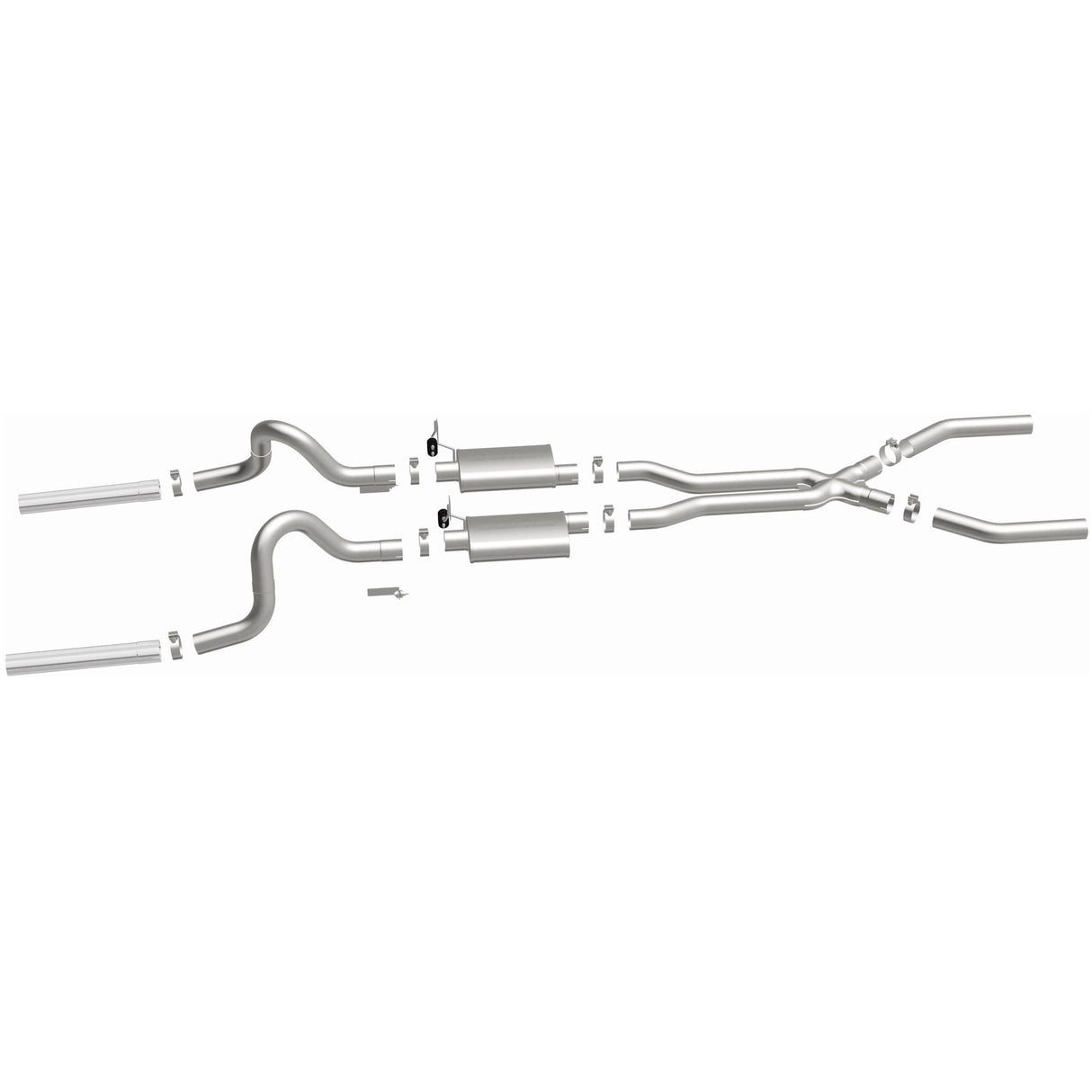 Street Series Stainless Crossmember-Back System MagnaFlow Exhaust Products Exhaust System Kit  AXOPROS