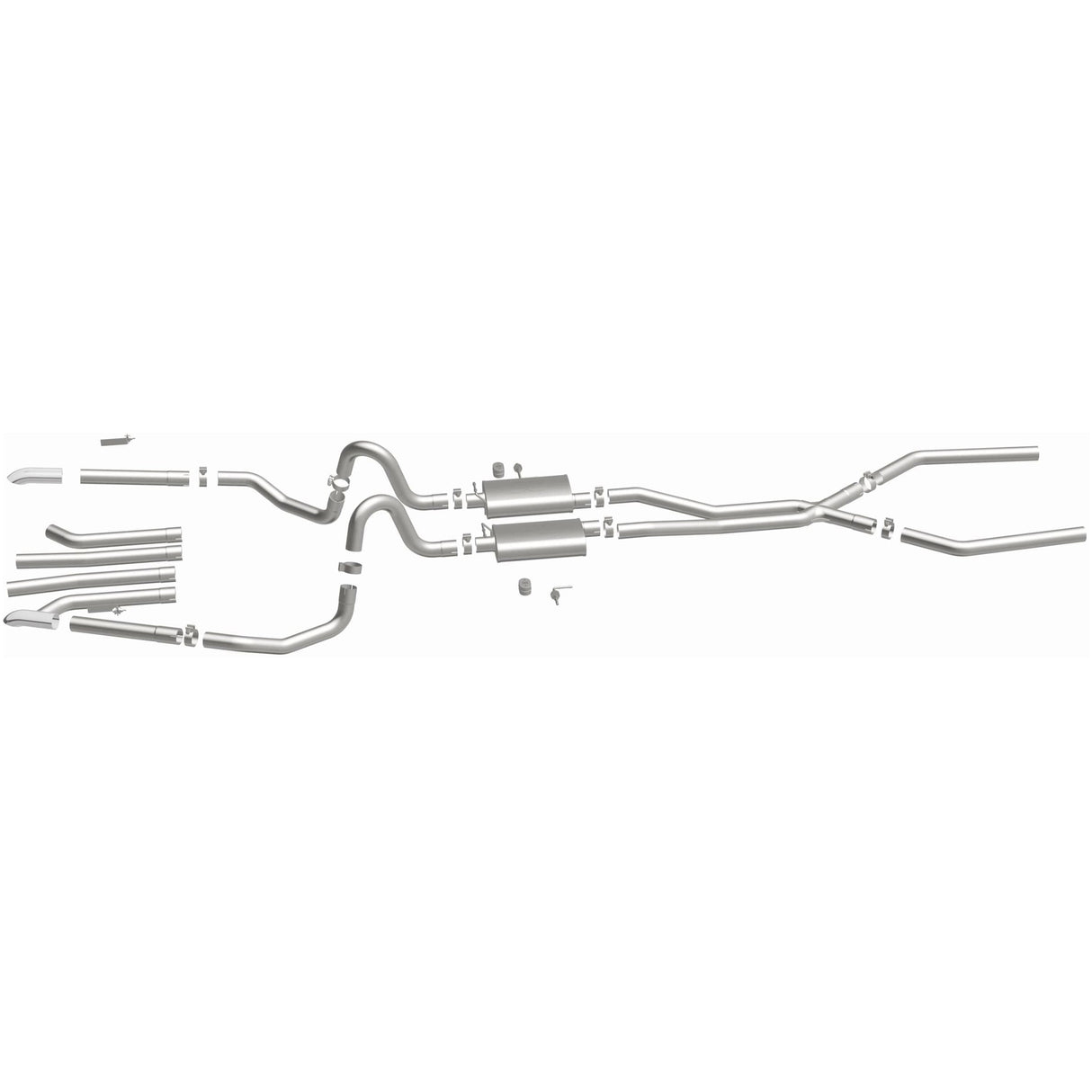 Street Series Stainless Crossmember-Back System MagnaFlow Exhaust Products Exhaust System Kit  AXOPROS