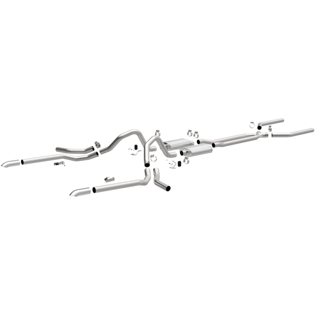 Street Series Stainless Crossmember-Back System MagnaFlow Exhaust Products Exhaust System Kit  AXOPROS
