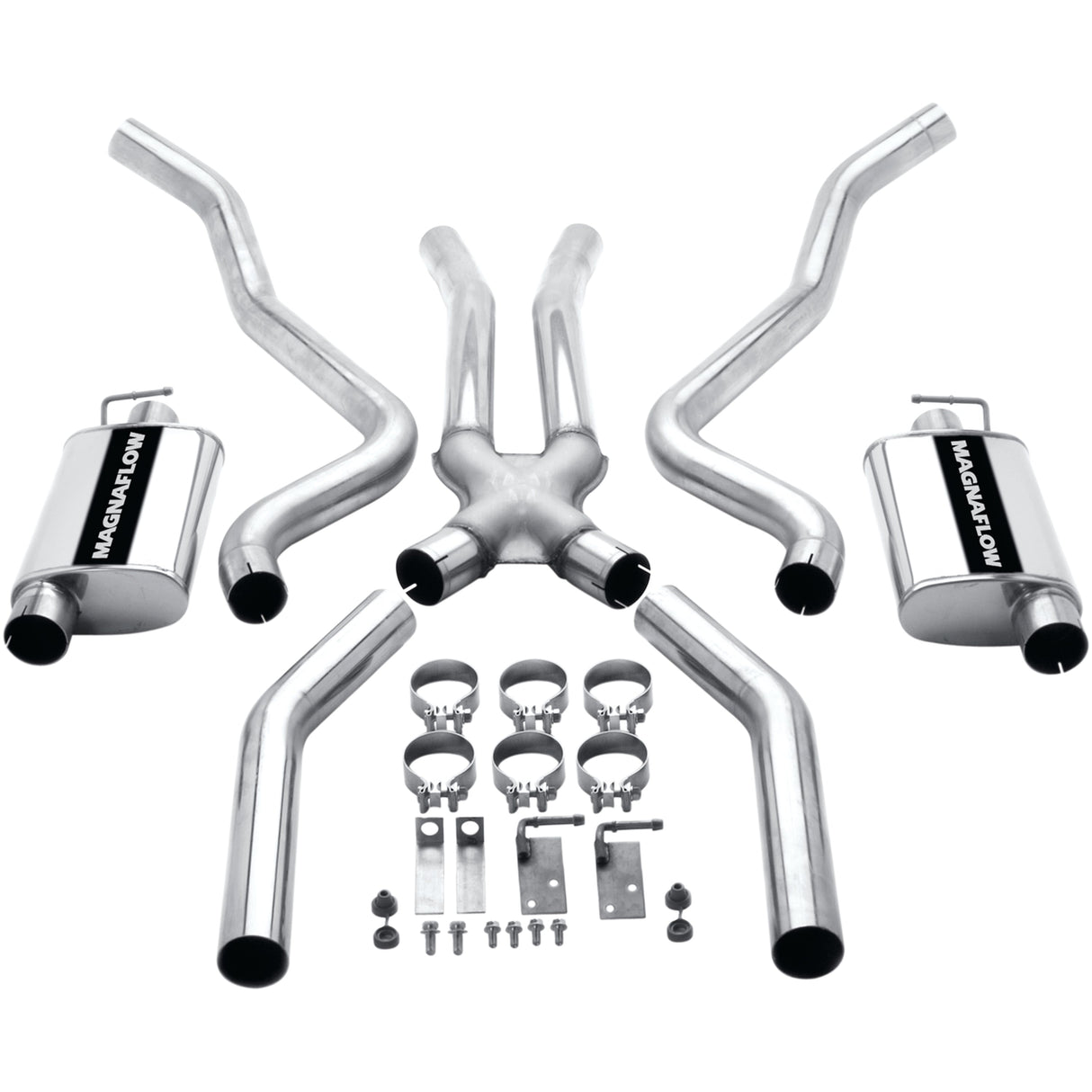 Street Series Stainless Crossmember-Back System MagnaFlow Exhaust Products Exhaust System Kit  AXOPROS
