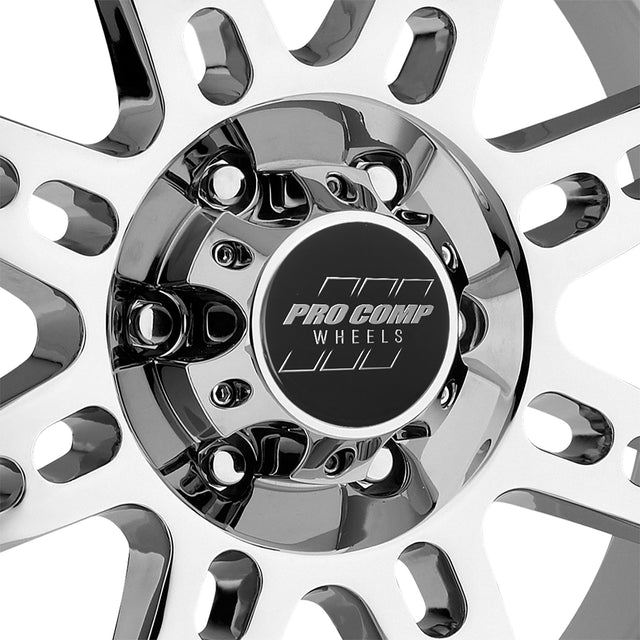 Stryker Chrome 20x9 6x5.5 5BS Offset 0mm Cap P/N 603165500 Pro Comp Wheel  AXOPROS