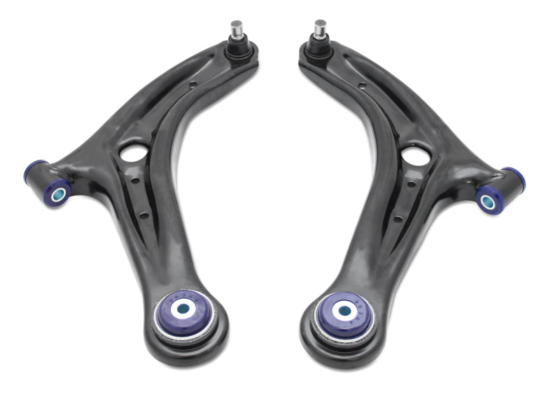 SuperPro 14-19 Ford Fiesta ST Front Lower Control Arm Set w/ Preinstalled SuperPro Bushings Superpro Control Arms  AXOPROS