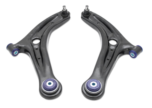 SuperPro 14-19 Ford Fiesta ST Front Lower Control Arm Set w/ Preinstalled SuperPro Bushings Superpro Control Arms  AXOPROS