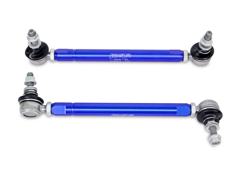 SuperPro 2004 Mazda 3 i Front HD Adjustable End Link Set (10mm Studs 254mm to 305mm) Superpro Sway Bar Endlinks  AXOPROS