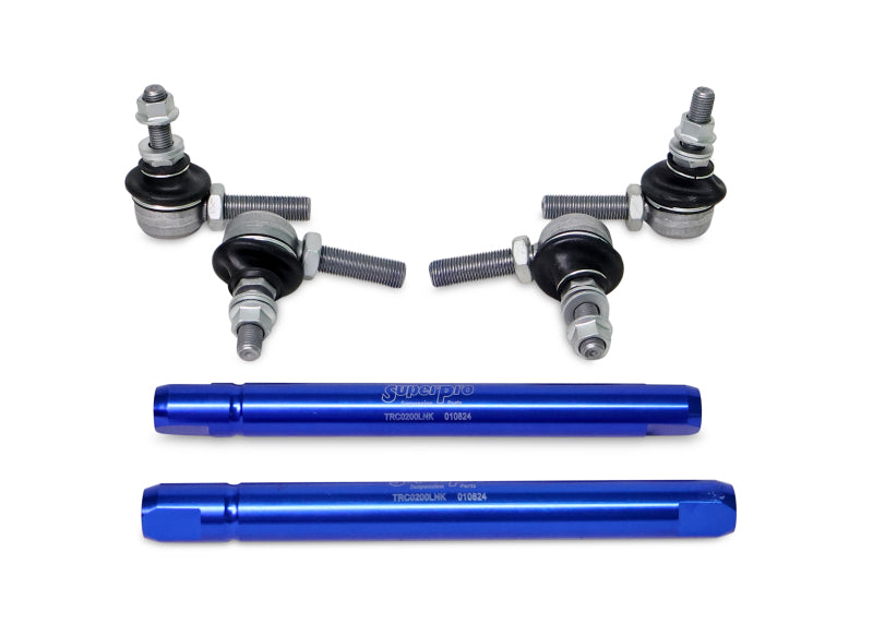 SuperPro 2004 Mazda 3 i Front HD Adjustable End Link Set (10mm Studs 254mm to 305mm) Superpro Sway Bar Endlinks  AXOPROS