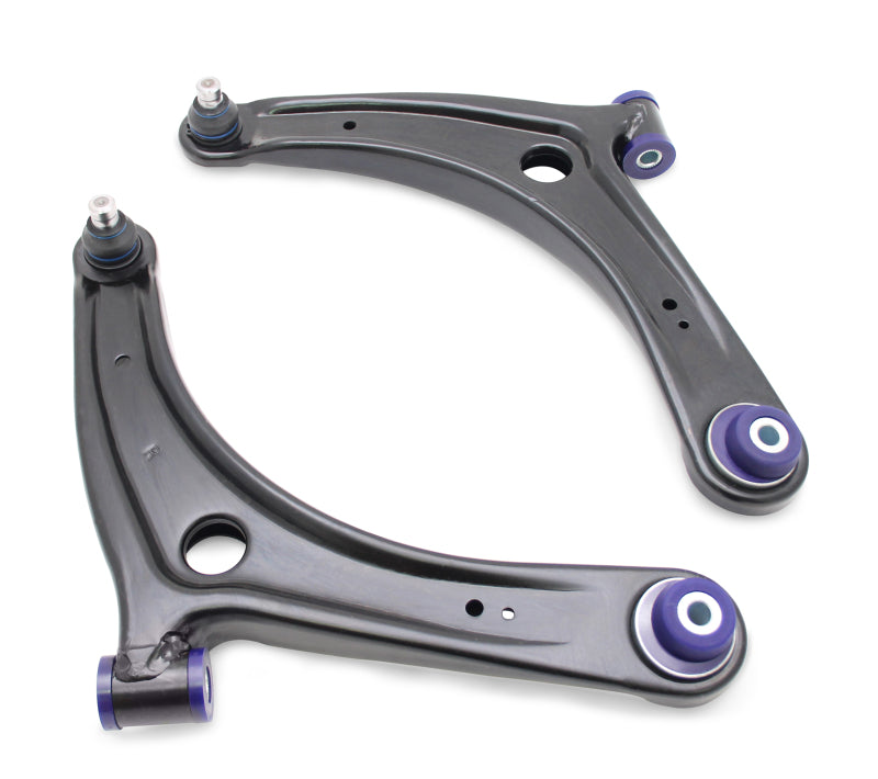 SuperPro 2008 Mitsubishi Lancer GTS Front Lower Control Arm Set w/ Bushings - w/ Positive Caster Superpro Control Arms  AXOPROS