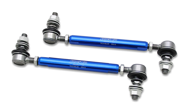 SuperPro 2013 Scion FR-S Base Front HD Adjustable End Link Set (12mm Studs 210mm-260mm Length) Superpro Sway Bar Endlinks  AXOPROS