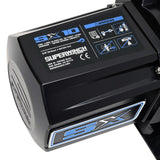 Superwinch 10000 LBS 12V DC 3/8in x 80ft Synthetic Rope SX10SR Winch - Semi Gloss Black Superwinch Winches  AXOPROS