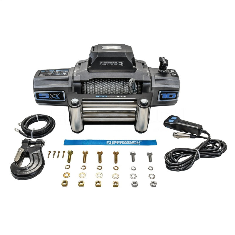 Superwinch 10000 LBS 12V DC 3/8in x 85ft Wire Rope SX 10000 Winch Superwinch Winches  AXOPROS