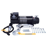Superwinch 11500 LBS 12V DC 3/8in x 80ft Synthetic Rope Tiger Shark 11500 Winch Superwinch Winches  AXOPROS
