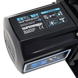 Superwinch 12000 LBS 12V DC 3/8in x 80ft Synthetic Rope SX12SR Winch - Semi Gloss Black Superwinch Winches  AXOPROS