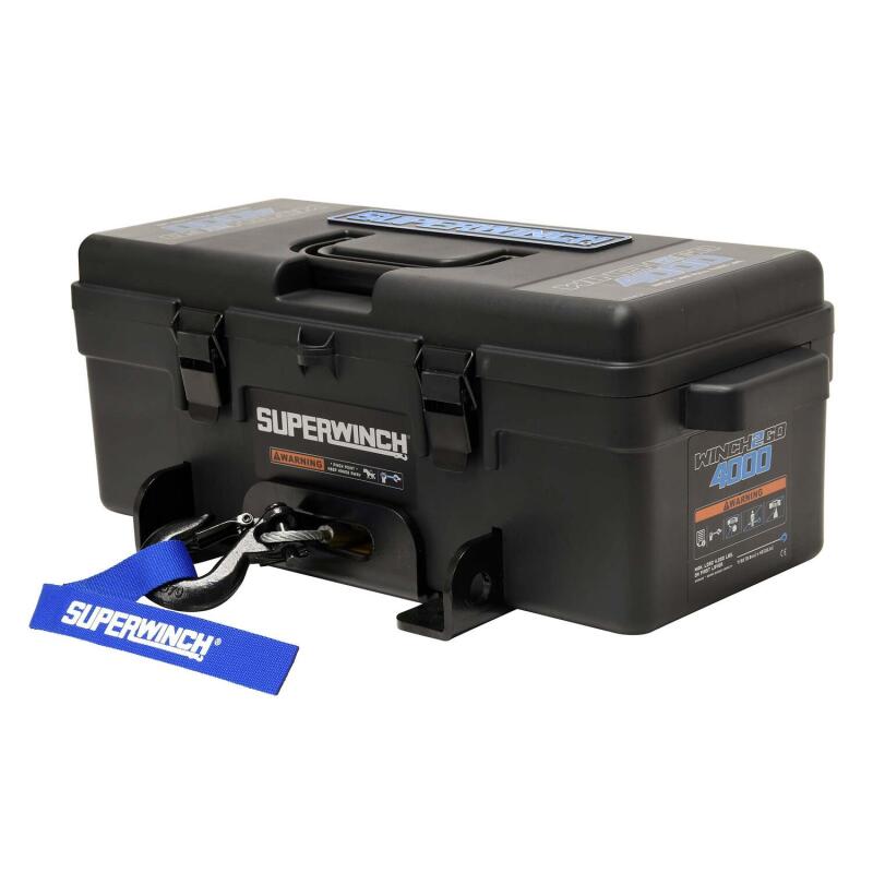 Superwinch 4000 LBS 12V DC 3/16in x 50ft Steel Rope Winch2Go Steel Rope Superwinch Winches  AXOPROS