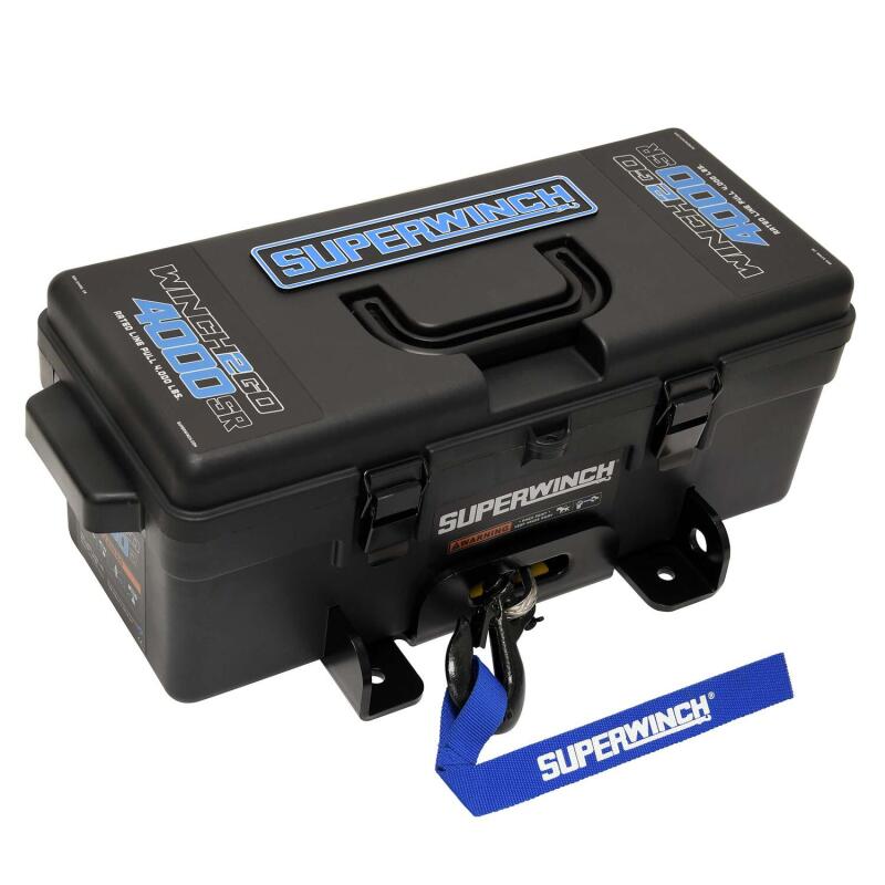 Superwinch 4000 LBS 12V DC 3/16in x 50ft Synthetic Rope Winch2Go Superwinch Winches  AXOPROS