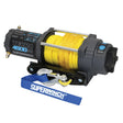 Superwinch 4500 LBS 12V DC 1/4in x 50ft Synthetic Rope Terra 4500SR Winch - Gray Wrinkle Superwinch Winches  AXOPROS