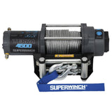 Superwinch 4500 LBS 12V DC 15/64in x 50ft Steel Rope Terra 4500 Winch - Gray Wrinkle Superwinch Winches  AXOPROS