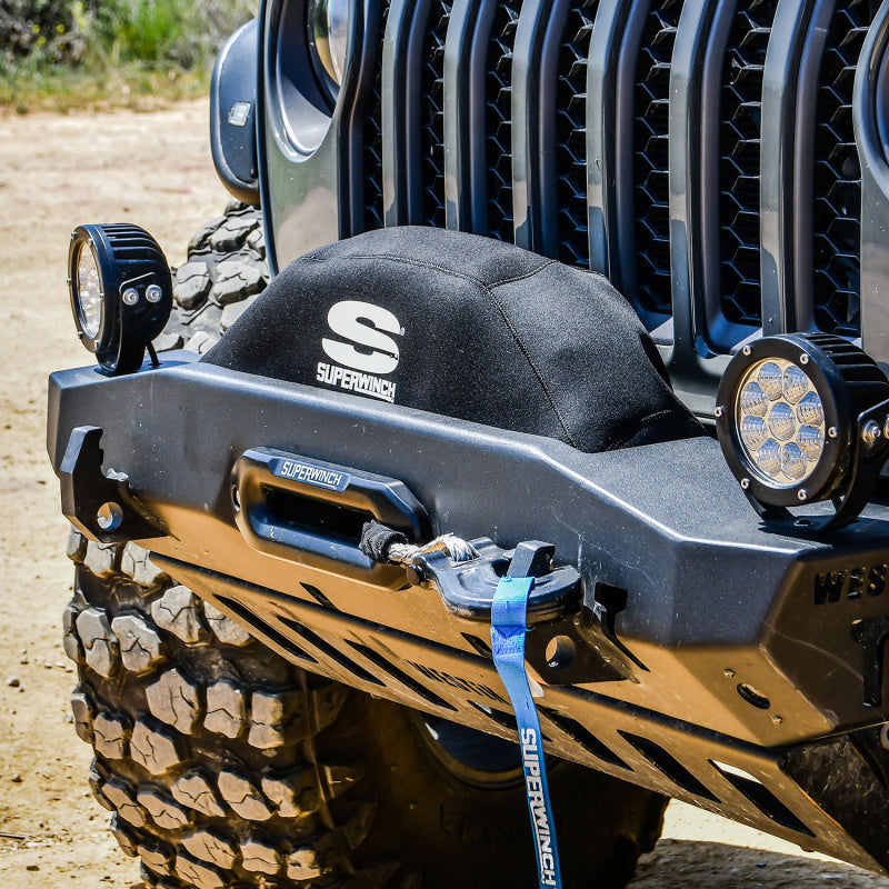 Superwinch Winch Cover for Sx 10000/12000/Talon 9.5 Integrated Winches - Blk Neoprene Superwinch Winch Accessories  AXOPROS