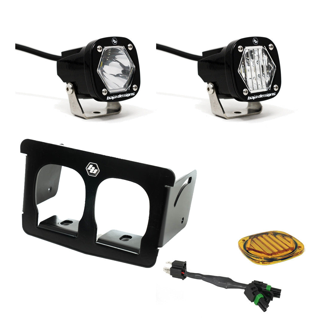 Suzuki  DRZ400/S/SM  DR650/SE/R/RE/S Dual S1 Headlight Kit Baja Designs Headlight Conversion Kit  AXOPROS