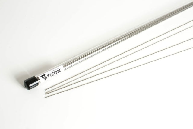 Ticon Industries 39in Length 1/4lb 1.5mm/.059in Filler Diamter CP1 Titanium Filler Rod Ticon Welding Rods  AXOPROS