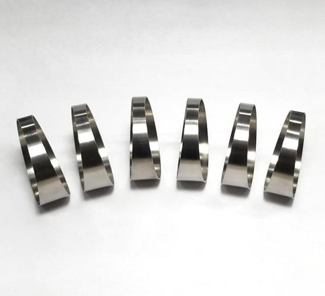 Ticon Industries 3.0in 7.5 Degree 1D/3in CLR Tight Radius 1mm Wall Titanium Pie Cuts - 6pk Ticon Titanium Tubing  AXOPROS
