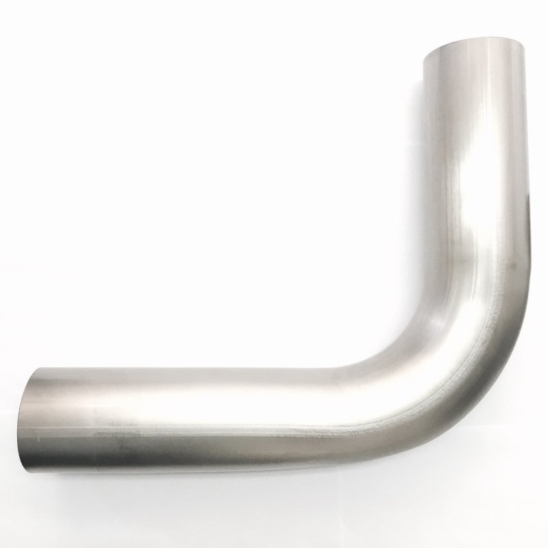 Ticon Industries 3.0in Diameter 90 Degree 1mm WT 4.5in CLR 6.5in Leg/8in Leg Titanium Mandrel Bend Ticon Titanium Tubing  AXOPROS