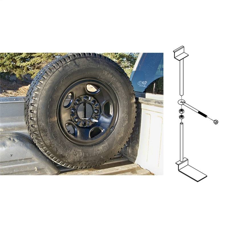 Titan Fuel Tanks Universal Spare Tire Buddy Mounting System Titan Fuel Tanks Chase Racks  AXOPROS