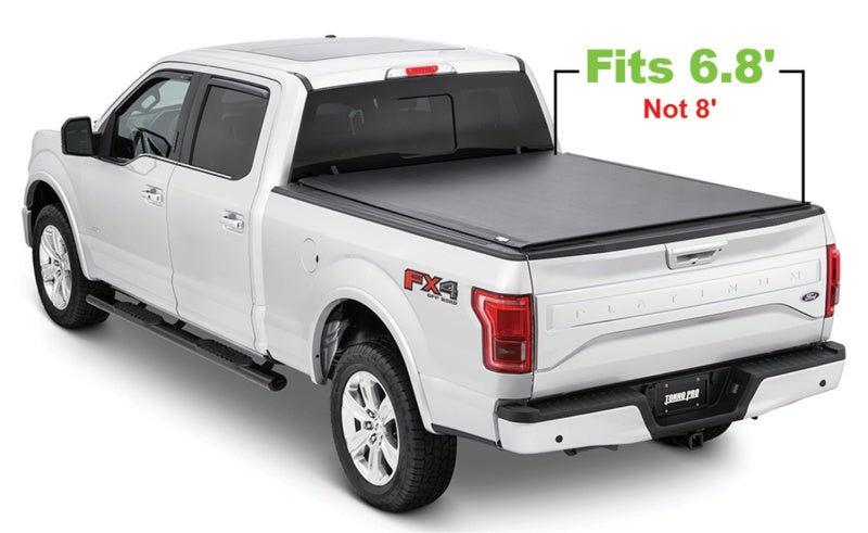 Tonno Pro 08-16 Ford F-250 Super Duty 6.8ft Fleetside Lo-Roll Tonneau Cover Tonno Pro Tonneau Covers - Roll Up  AXOPROS