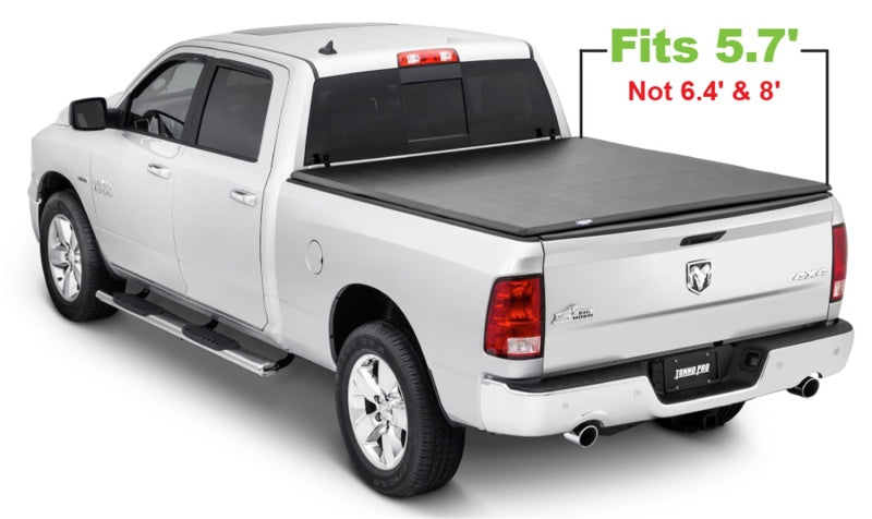 Tonno Pro 09-19 Dodge RAM 1500 5.7ft Fleetside Tonno Fold Tri-Fold Tonneau Cover Tonno Pro Tonneau Covers - Soft Fold  AXOPROS