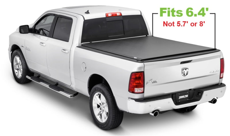 Tonno Pro 09-19 Dodge RAM 1500 6.4ft Fleetside Lo-Roll Tonneau Cover Tonno Pro Tonneau Covers - Roll Up  AXOPROS