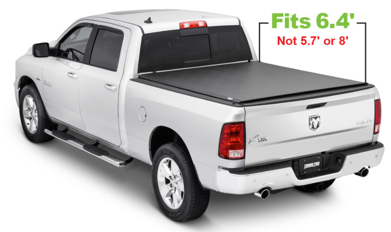Tonno Pro 09-19 Dodge RAM 1500 6.4ft Fleetside Lo-Roll Tonneau Cover Tonno Pro Tonneau Covers - Roll Up  AXOPROS