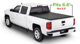 Tonno Pro 14-19 Chevy Silverado 1500 6.6ft Fleetside Lo-Roll Tonneau Cover Tonno Pro Tonneau Covers - Roll Up  AXOPROS