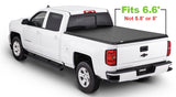 Tonno Pro 14-19 Chevy Silverado 1500 6.6ft Fleetside Tonno Fold Tri-Fold Tonneau Cover Tonno Pro Tonneau Covers - Soft Fold  AXOPROS