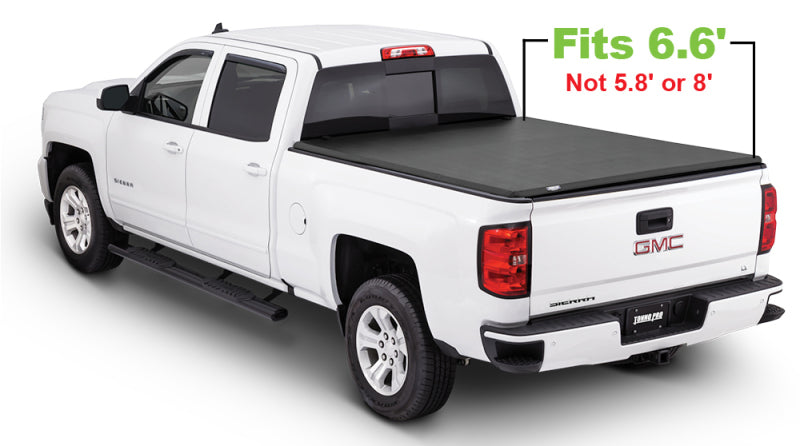 Tonno Pro 14-19 Chevy Silverado 1500 6.6ft Fleetside Tonno Fold Tri-Fold Tonneau Cover Tonno Pro Tonneau Covers - Soft Fold  AXOPROS