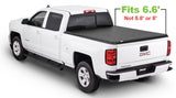 Tonno Pro 14-19 Chevy Silverado 1500 6.6ft Fleetside Tonno Fold Tri-Fold Tonneau Cover Tonno Pro Tonneau Covers - Soft Fold  AXOPROS