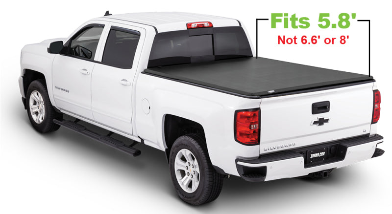 Tonno Pro 2019 GMC Sierra 1500 Fleets 5.8ft Lo-Roll Tonneau Cover Tonno Pro Tonneau Covers - Roll Up  AXOPROS