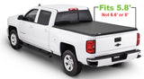 Tonno Pro 2019 GMC Sierra 1500 Fleets 5.8ft Lo-Roll Tonneau Cover Tonno Pro Tonneau Covers - Roll Up  AXOPROS