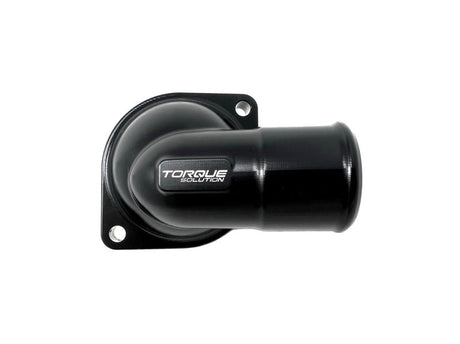 Torque Solution 02-14 Subaru WRX / 04-21 Subaru STI Billet Thermostat Housing - Black Anodized Torque Solution Oil Filter Other  AXOPROS