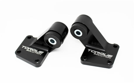 Torque Solution 03-06 Mitsubishi EVO VII-IX Billet Rear Differential Mounts - Black Torque Solution Differential Mounts  AXOPROS
