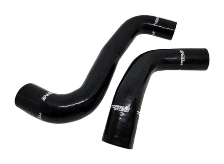 Torque Solution 08-14 Subaru WRX / 08-18 STI / 09-13 Forester XT Silicone Radiator Hose Kit - Black Torque Solution Radiator Hoses  AXOPROS